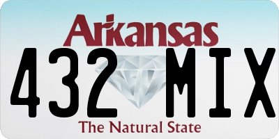 AR license plate 432MIX
