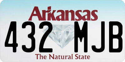 AR license plate 432MJB