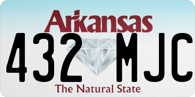 AR license plate 432MJC