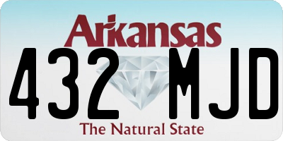 AR license plate 432MJD
