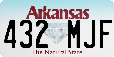 AR license plate 432MJF