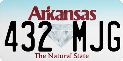AR license plate 432MJG
