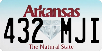 AR license plate 432MJI