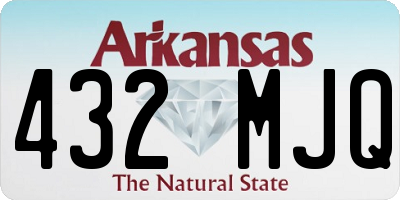 AR license plate 432MJQ