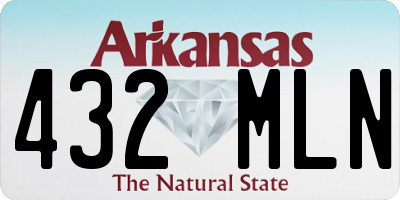 AR license plate 432MLN