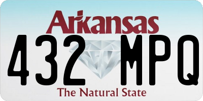 AR license plate 432MPQ