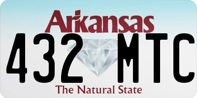 AR license plate 432MTC