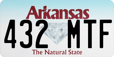 AR license plate 432MTF