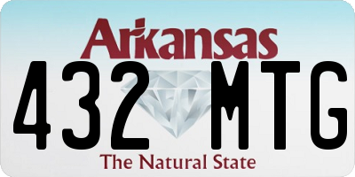 AR license plate 432MTG