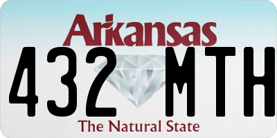 AR license plate 432MTH