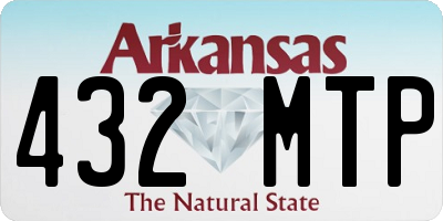 AR license plate 432MTP