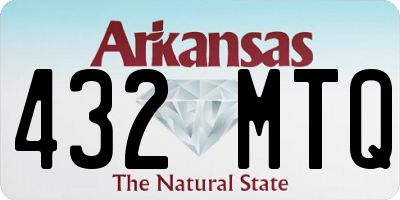 AR license plate 432MTQ
