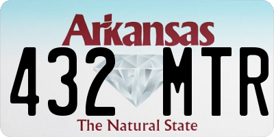 AR license plate 432MTR