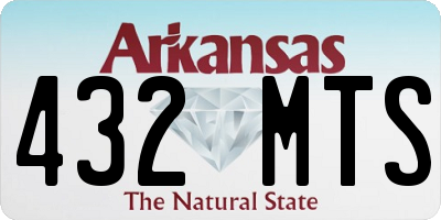 AR license plate 432MTS