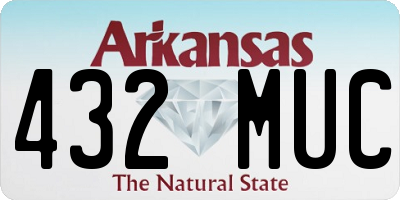 AR license plate 432MUC