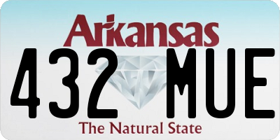 AR license plate 432MUE