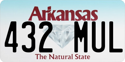 AR license plate 432MUL