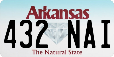 AR license plate 432NAI
