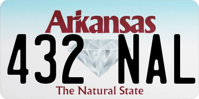 AR license plate 432NAL