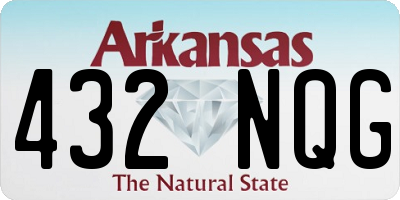 AR license plate 432NQG