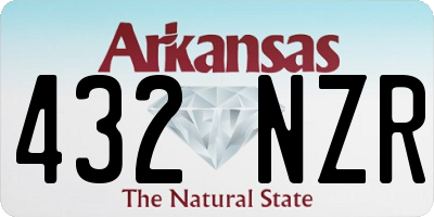 AR license plate 432NZR