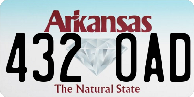 AR license plate 432OAD
