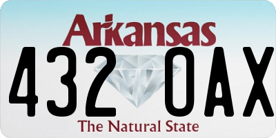 AR license plate 432OAX