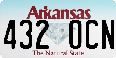 AR license plate 432OCN