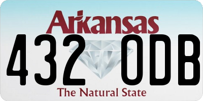 AR license plate 432ODB