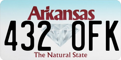 AR license plate 432OFK