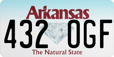 AR license plate 432OGF