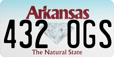 AR license plate 432OGS