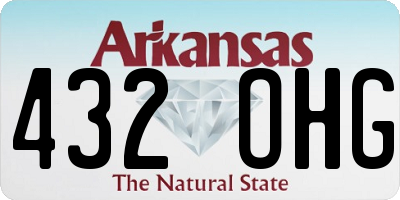 AR license plate 432OHG