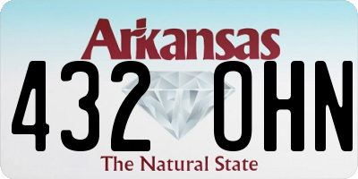 AR license plate 432OHN