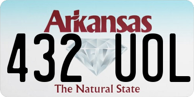 AR license plate 432UOL