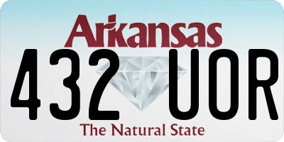 AR license plate 432UOR