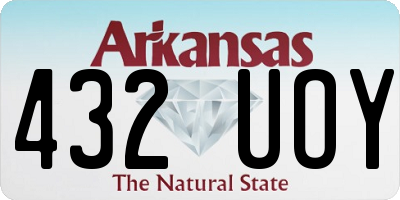 AR license plate 432UOY