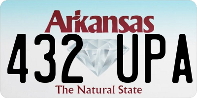 AR license plate 432UPA