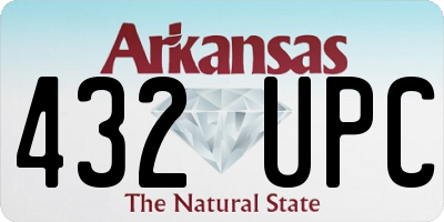AR license plate 432UPC
