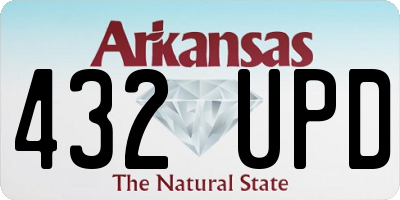 AR license plate 432UPD