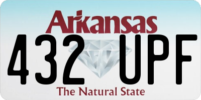 AR license plate 432UPF