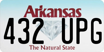 AR license plate 432UPG
