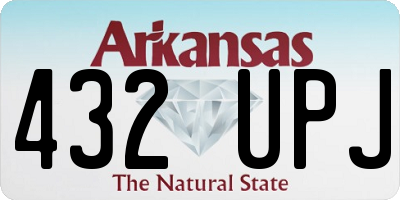 AR license plate 432UPJ