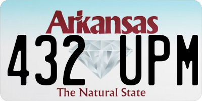 AR license plate 432UPM