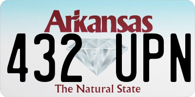 AR license plate 432UPN