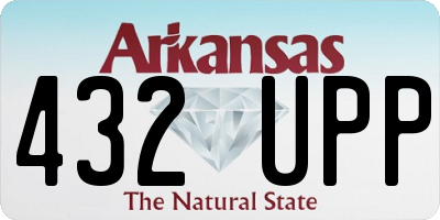AR license plate 432UPP
