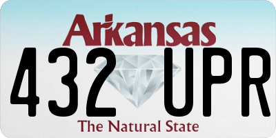 AR license plate 432UPR