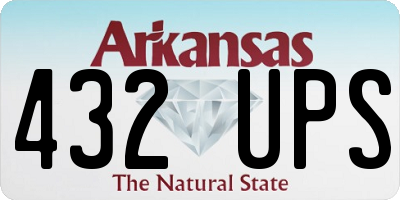 AR license plate 432UPS