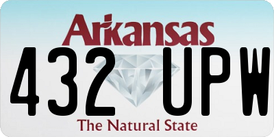 AR license plate 432UPW