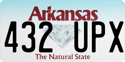 AR license plate 432UPX